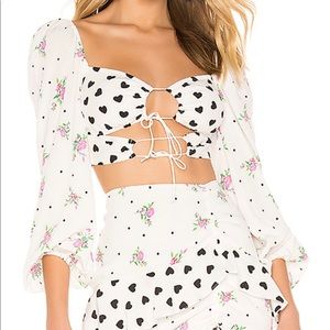 FOR LOVE AND LEMONS LUCIA TOP AND SKIRT